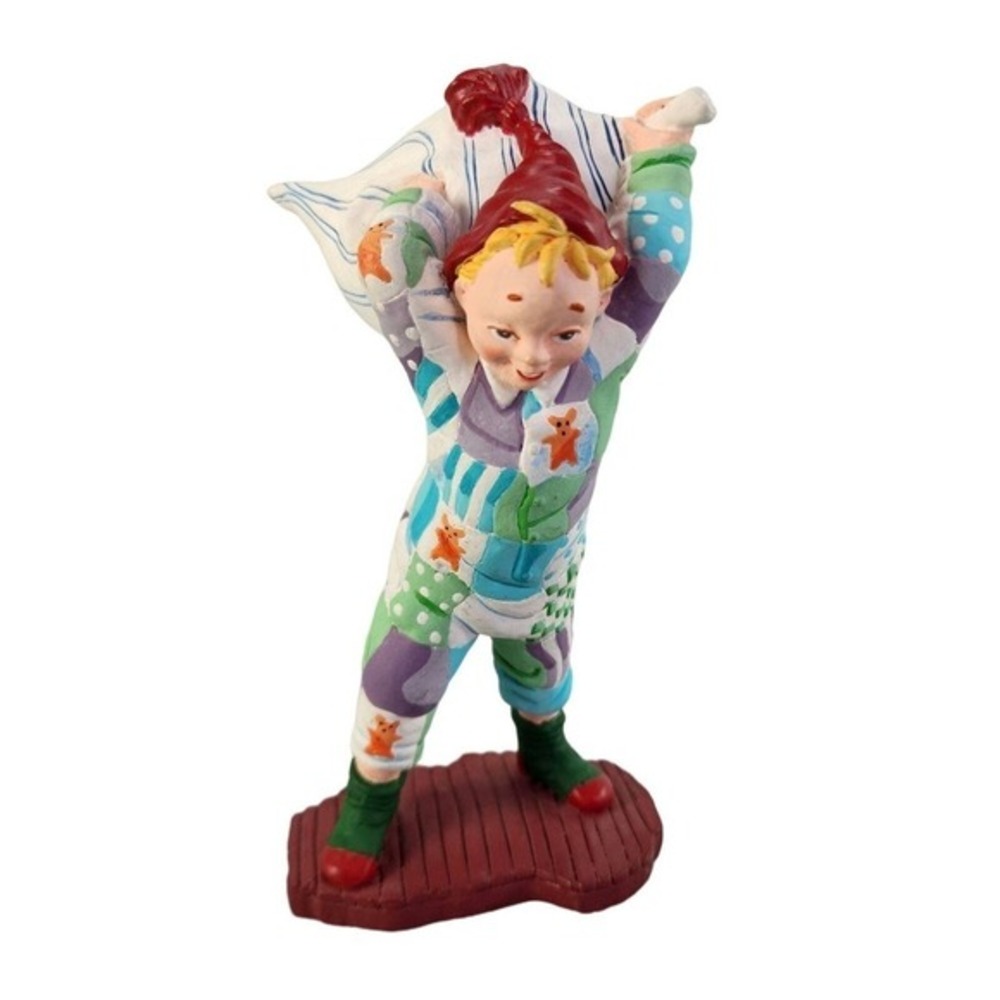 Department 56 Peter Pillow Fight Figurine Pajamas Christmas Holiday Vintage READ